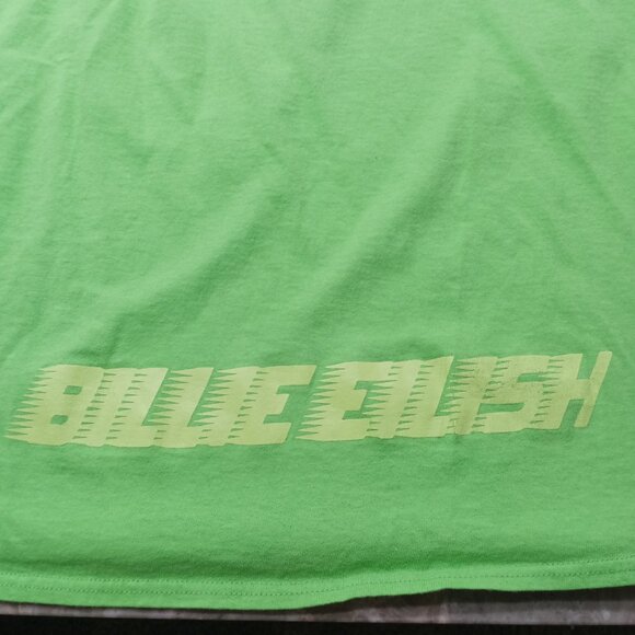Billie Eilish Neon Green Long-Sleeve XL Top - Picture 3 of 5